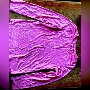 Girls Pink Sparkly LongSleeve Tee 14